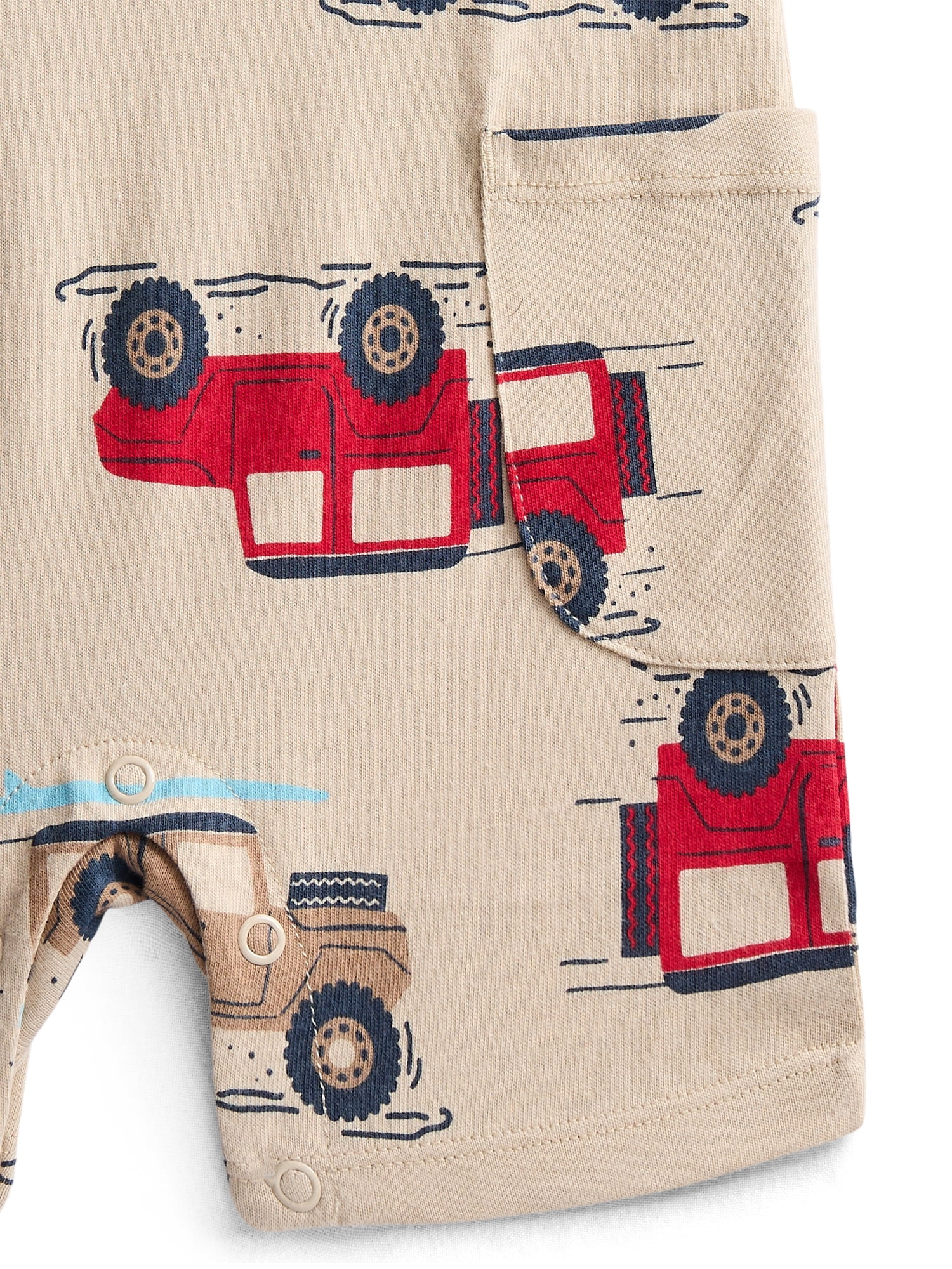 Wonder Nation Baby Boys' Print Tank Romper, Sizes 0M-24M