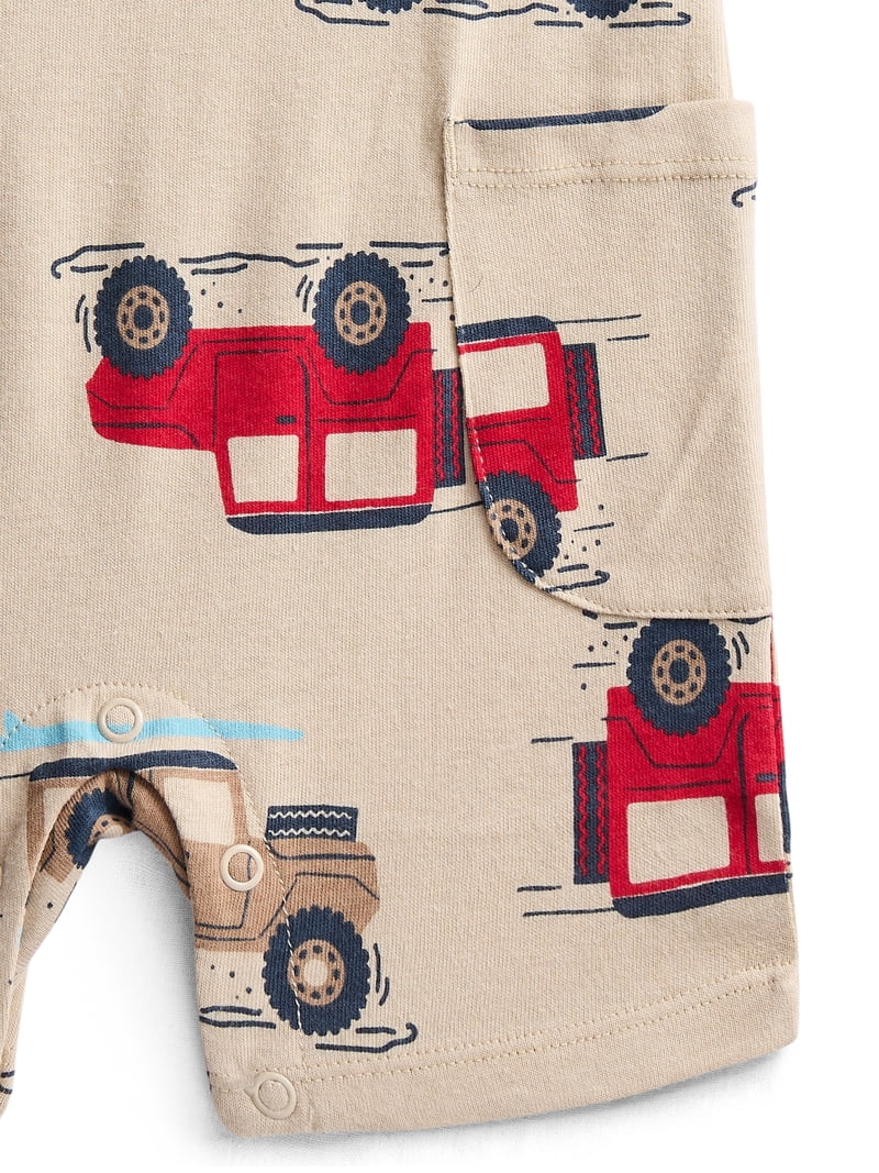Wonder Nation Baby Boys' Print Tank Romper, Sizes 0M-24M - Walmart.com