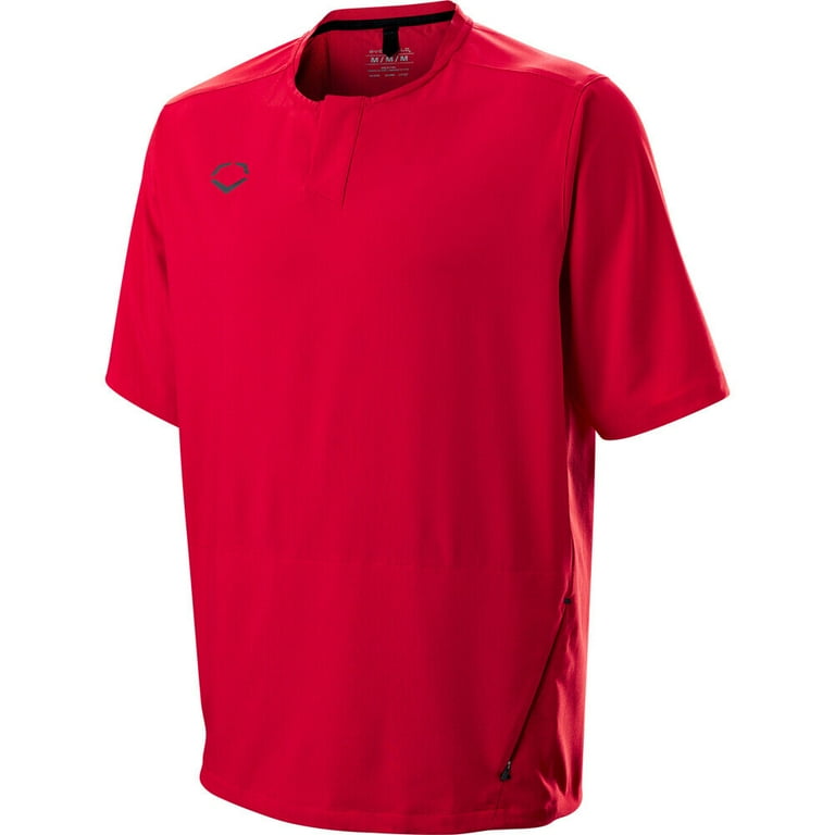 Evoshield Men s Impak Short Sleeve Bp Baseball Training Jacket Scarlet 2Xl Walmart