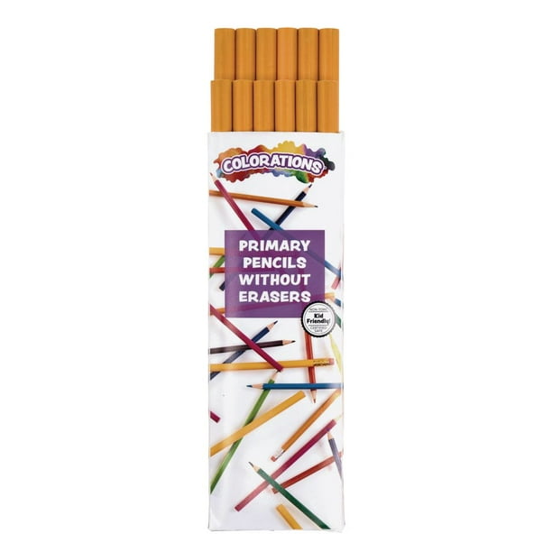 Colorations? Primary Pencils Without Erasers, Set of 12