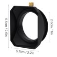 thumbnail image 2 of Square Lens Hood, Lens Hood, 1 PCS Portable 6.5x5.7x2.6cm Mirrorless Camera For Cameras, 2 of 8
