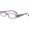 Apple Bottoms AB702A 49 Women's Rx-able Eyeglass Frames, Purple