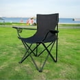 thumbnail image 4 of Portable Camping Chairs for Adults, Lightweight Folding Beach Chairs with Cup Holder Carry Bag, Compact Foldable Lawn Chair for Outdoor, Picnics, Fishing, Travel, Backyard, Hiking, and Sports Events, 4 of 4