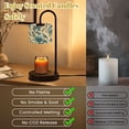 thumbnail image 5 of Candle Warmer Lamp with Timer Dimmer Vintage floral seamless Spring flowers Blue white Chinoiserie Candle Lamp Warmer for Jar Candle with 4 Bulbs Gifts for Women House Warming Gifts, 5 of 8