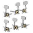 thumbnail image 2 of Silver Machine Heads, Professional Design Easy Installation Exqusiite Workmanship Guitar Locking Tuners  For Ukulele, 2 of 7