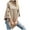 Beige, variant on Women's Sweaters Fall Clothes Women Solid Color Turtleneck Knitted Cape Sweater Poncho Cardigan Coat