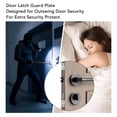 thumbnail image 4 of Stainless Steel Door Latch Guard Protector for Home Security Wood Metal Doors, 4 of 7