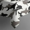 thumbnail image 5 of Gray Camo Shark Silhouette Pattern Square Tablecloth,Waterproof Square Table Cover,Wipeable Spillproof Washable Table Cover for Home Kitchen Party Decor 60"x60"(152x152cm), 5 of 6