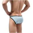 thumbnail image 4 of Mens Underwear Ultra Thin Ice Silk Narrow Side Low Waist Briefs Hip Wrap Underwear, 4 of 6