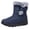 Blue, variant on Willtoo Womens Thick Sole Lightweight Snow Boots Winter Anti-Slip Ankle Booties Waterproof Slip on Warm Faux Fur Lined Sneaker