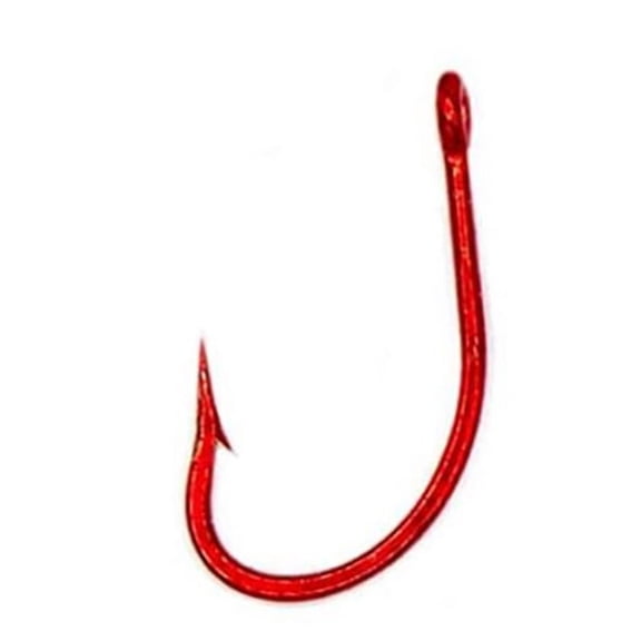 Rite Angler O'Shaughnessy Short Shank Hook In Red #4, #2, #1, 1/0, 2/0, 3/0, 4/0, 5/0, 6/0, 7/0 Inshore Offshore Trolling Saltwater Fishing (25 Pack)