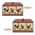 thumbnail image 4 of TSOVTHRID Aztec Rooster Chicken Sunflower Print Microwave Oven Cover, Dustproof Air Fryer Toaster Protector Electrical Appliance Cover for Kitchen Countertop, 18.25"W x 14.5"D x 11"H, S, 4 of 7