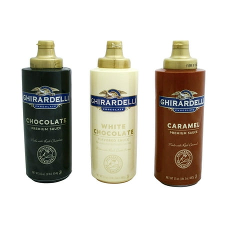 Ghirardelli Classic White Chocolate - 12 PACKS : Ghirardelli Chocolate, White Chocolate, and Caramel Flavored Sauces, Squeeze Bottles