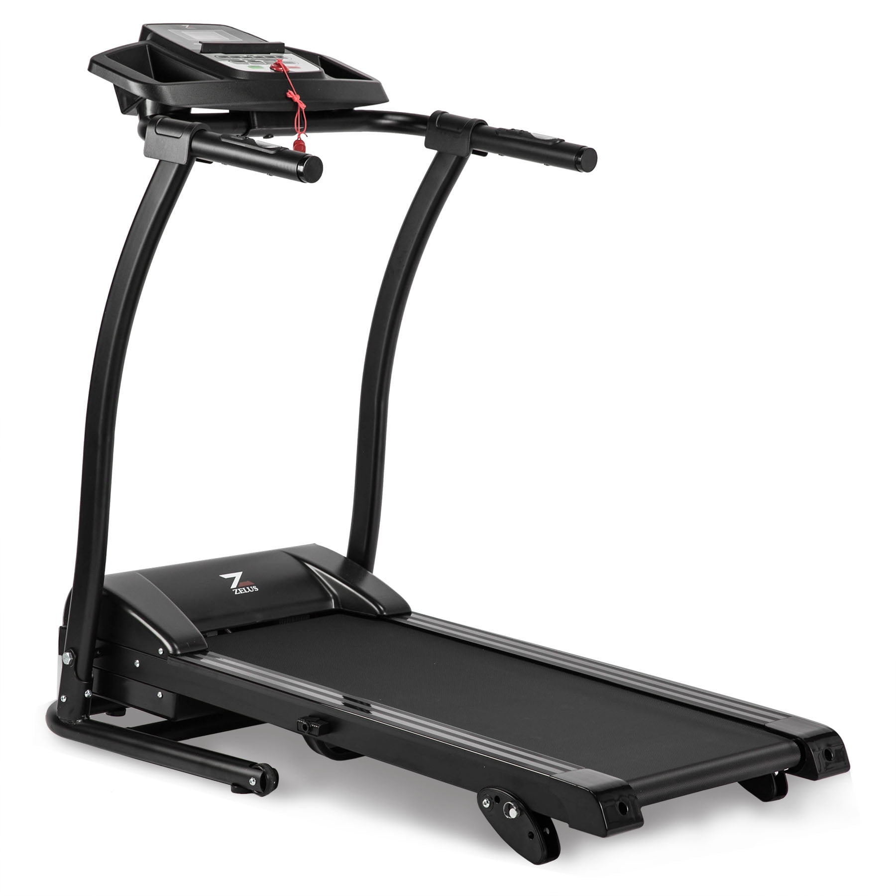 Folding Treadmill Electric Motorized Running Machine with Downloadable Sports App Control Walking & Running OR Treadmill Mat, Cup Holder, MP3 Player & Wheels Easy Assembly