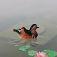 thumbnail image 5 of (Pato mandarín macho) estanque al aire libre pato mandarín patio pato al aire libre pecera simulación animal decoración resina escultura adornos 21.5*12*11.8cm, 5 of 5