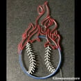 thumbnail image 4 of Glowneon Fire Baseball Neon Sign, Fire Baseball LED Sign, Baseball Neon LED Light, 4 of 5