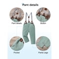 thumbnail image 5 of CARETOO Boy Clothes Set Toddler Boy Suit Formal Dress Shirt Bowtie Suspender Pants Wedding Cotton Fabric Baby Boy Church Clothes 1-10T, 5 of 10
