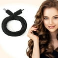 thumbnail image 2 of Satin heatless hair curler, Lazy Natural Soft Wave DIY heatless curls for Sleep in Overnight, for All Hair Types - Black, 2 of 8