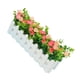 thumbnail image 3 of Valla de madera, flor artificial, centro de mesa, tela de simulación, flor, plástico, decoración floral falsa, rosa Eigraketly HA7818-01B, 3 of 5