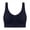 D blue, variant on Plus Size Sports Bra Without Underwire Seamless Insert Pads One-Piece Thin Running Yoga Bra