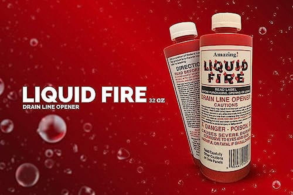 Liquid Fire Drain Line Opener, 32 Oz