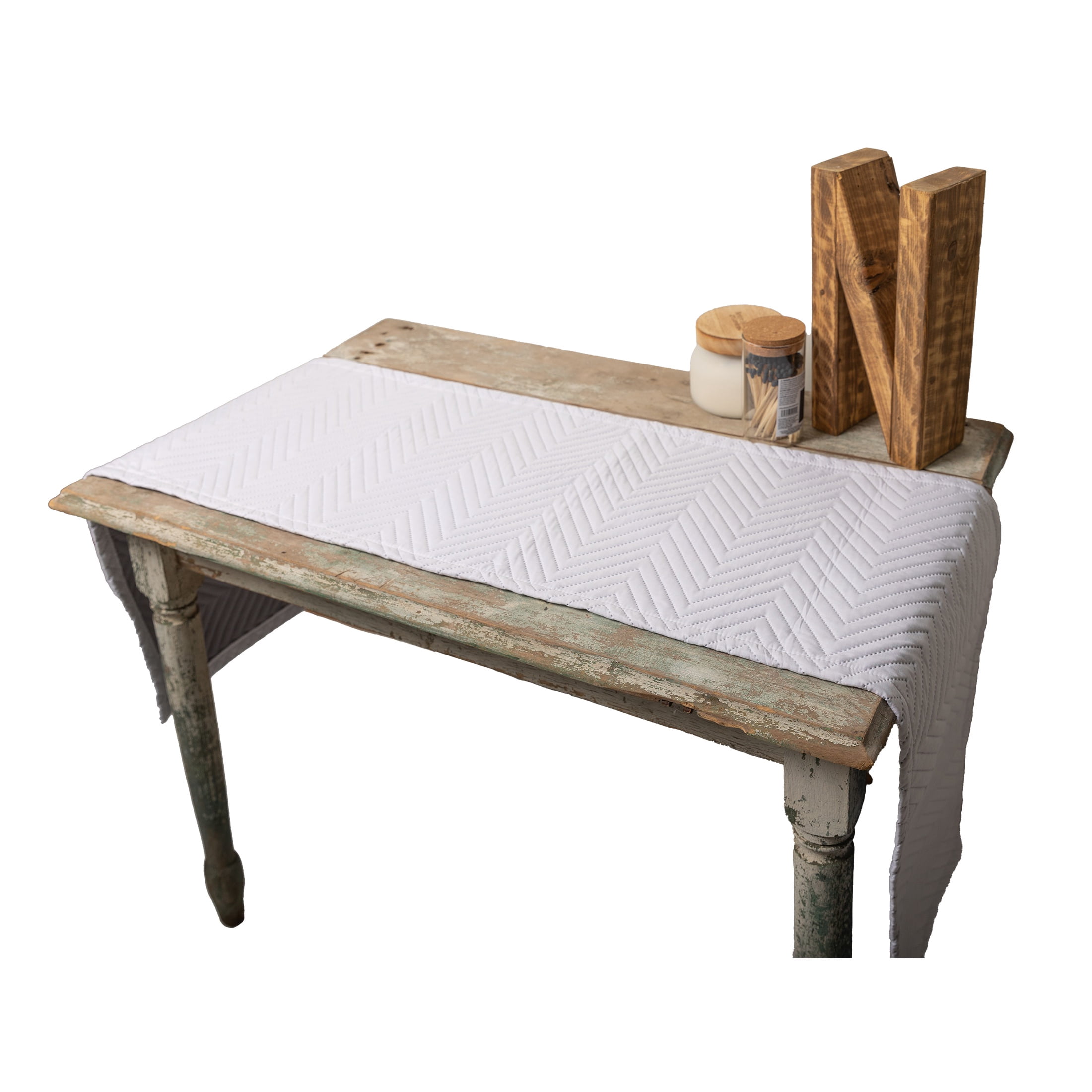 Quilted Tabletop - Runner 14X72 - Customize or Personalize People, Pets, Places Unisex. Adult, Teen Tween.