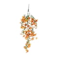 thumbnail image 4 of Artificial Hanging Flowers for Outdoor Indoor, Fake Silk Vine Flowers UV Fade Resistant, Realistic Faux Floral Greenery for Porch Patio Balcony Window Basket Home Wall Decor(Orange), 4 of 7