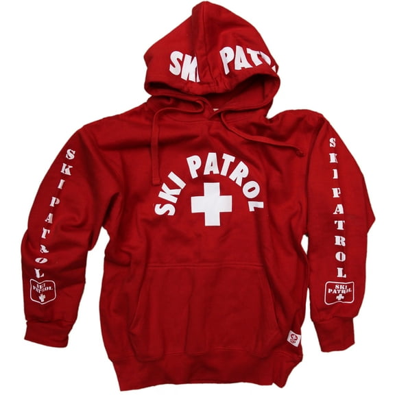 SKI PATROL Sweatshirt Red Hoodie Guard Patrol Shirt Gift Red White Skiing Coat