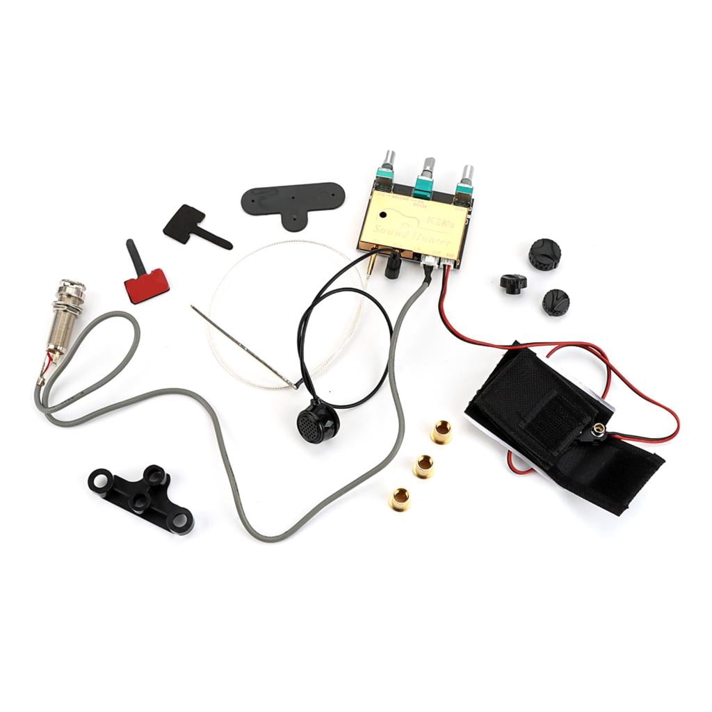 Yihuala Acoustic Guitar Onboard Active Piezo Pick Up EQ Preamp Piezo Guitar Pickup Source Preamp