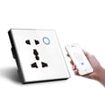thumbnail image 5 of Adecuado para el enchufe inteligente con wifi Graffiti, panel de vidrio templado, hogar inteligente, interruptor de enchufe universal de pared USB de 2 orificios, 5 of 5