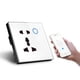thumbnail image 2 of Adecuado para el enchufe inteligente con wifi Graffiti, panel de vidrio templado, hogar inteligente, interruptor de enchufe universal de pared USB de 2 orificios, 2 of 5