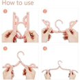thumbnail image 2 of 12pcs Hangers, Portable Plastic Hangers, Foldable Travel Hangers, Non-Slip Lightweight Hangers for T, 2 of 3