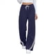 thumbnail image 2 of Pantalones Deportivos de Pierna para Mujer, Informales, de Cintura Alta, Rectos, con Cordón y Bolsillos Azul Marino M, 2 of 9