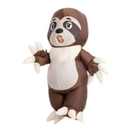 Joyfy Halloween Inflatable Costume for Adults, Air Blow-up Sloth Dress Up Unisex Cosplay Costume (Brown)