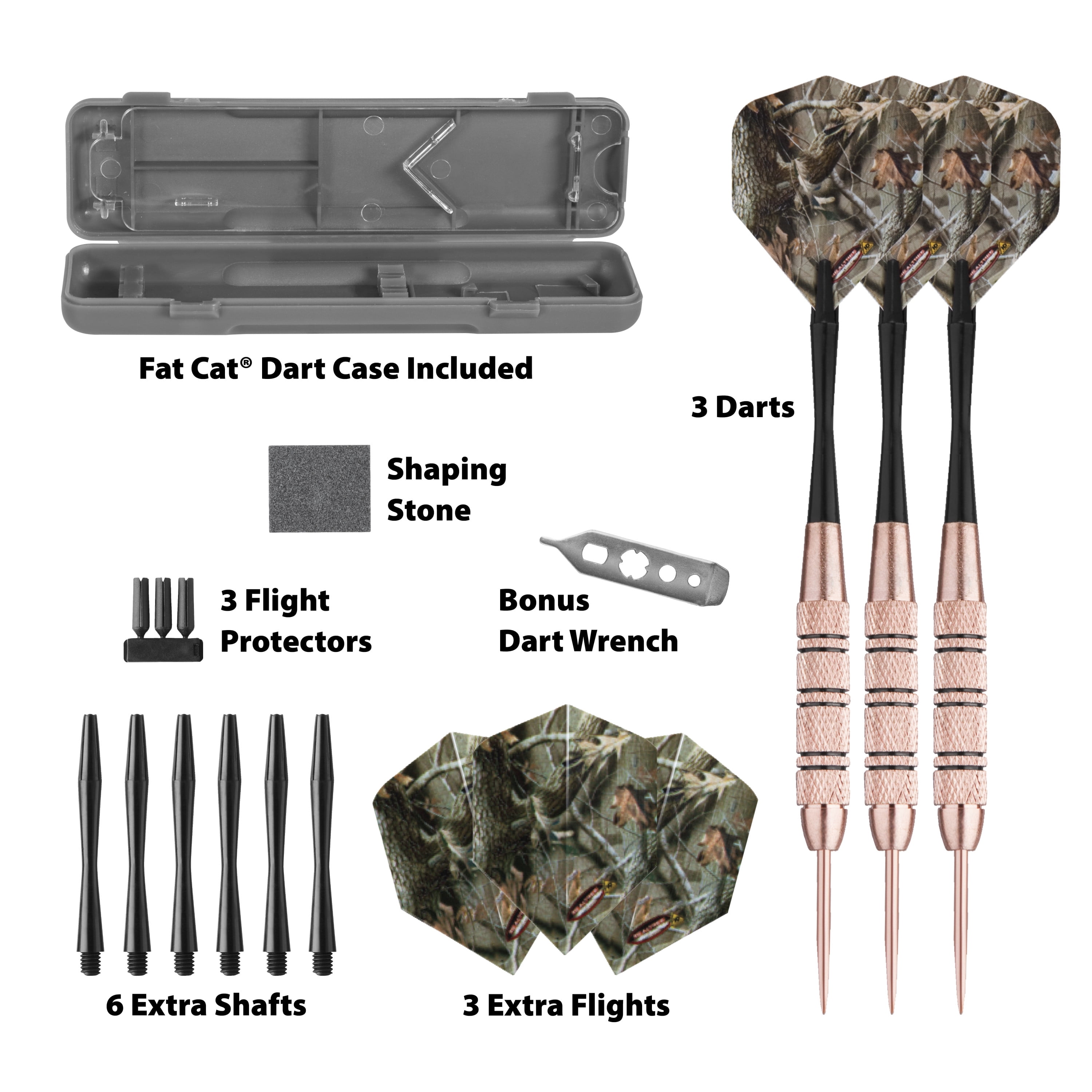 Fat Cat Realtree Hardwoods HD Steel Tip Darts 23gm