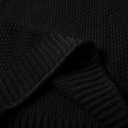 thumbnail image 5 of Sweaters For Women Knitted Thick Thread High Neck Pullover Sweater Cotton Black Size S-5Xl Oversized Sweaters For Women, 5 of 8