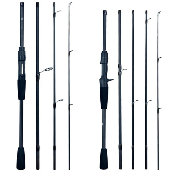 FLENHAI Spinning Baitcasting Travel Carbon Mini Fishing Rods 1.8~2.4m Casting Weight 5-30g M Fast Lure Goods For PHISHGER Pole