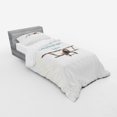 thumbnail image 2 of Ambesonne Adventure Bedding Set 3 Pcs, Tropical Summer Plane, Twin, Cream Turquoise Tan, 2 of 2