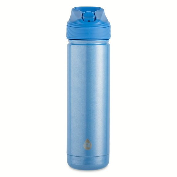 TAL Stainless Steel Ranger Water Bottle with Easy Sip Straw 26oz, Shimmery Blue