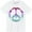 White, variant on Peace Hippy Flower Symbol Graphic Art Design Men's T-Shirt
