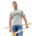 thumbnail image 2 of Dubai Bronze Desert Banner  T-Shirt Men -Image by Shutterstock, Male Large, 2 of 4