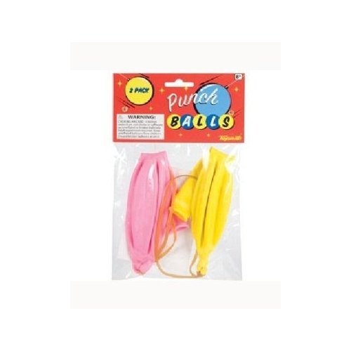 2 Pack of Classic Punch Ball Balloons (Colors May Vary)