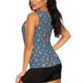 thumbnail image 3 of Bixox Women's Dachshund Dog Puppy Printed Sleeveless Fitness Workout Running Quick-Dry Tank Top, 3 of 7