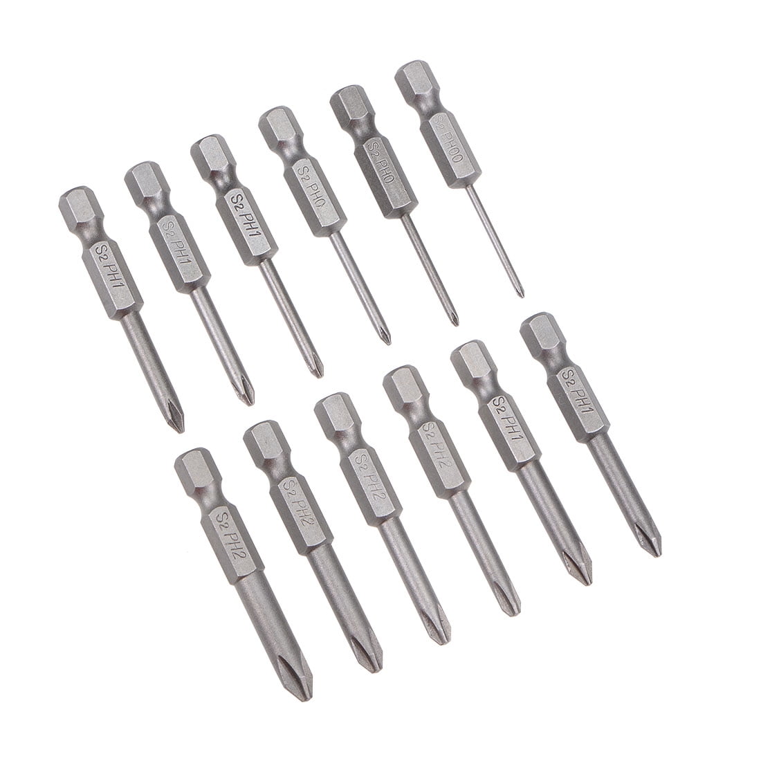 Pack of 50x Phillips #2 Screw Driver Bit Quick Release 1//4 Hex Shank Tip Ph2 Dry Wall