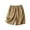 Khaki, variant on IROINNID Cotton Shorts for Women Pants For Summer Elastic High Waist Linen Pant Pockets Shorts,White