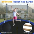 thumbnail image 5 of EUROCO 1500LB 14FT Trampoline for Adults and Kids, Trampoline with Enclosure ,Ladder,Heavy Duty Recreational Trampoline, 5 of 7
