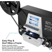 DIGITNOW 8mm & Super 8 Reels to Digital MovieMaker Film Sanner Converter, Pro Film Digitizer Machine with 2.4 LCD, Convert 3 inch and 5 inch 8mm Super 8 Film reels into Digital with 32 GB SD Card