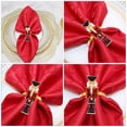 thumbnail image 2 of FELTECHELECTR 6 hebillas para servilletas de cascanueces, servilleteros navideños para decoración de mesa, aros para servilletas., 2 of 5