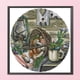 thumbnail image 3 of Cuadros Decorativos Punto de cruz parcial 14CT algodón DIY hongo impreso bordado (H956) Wdftyju embutido en tela, 3 of 9