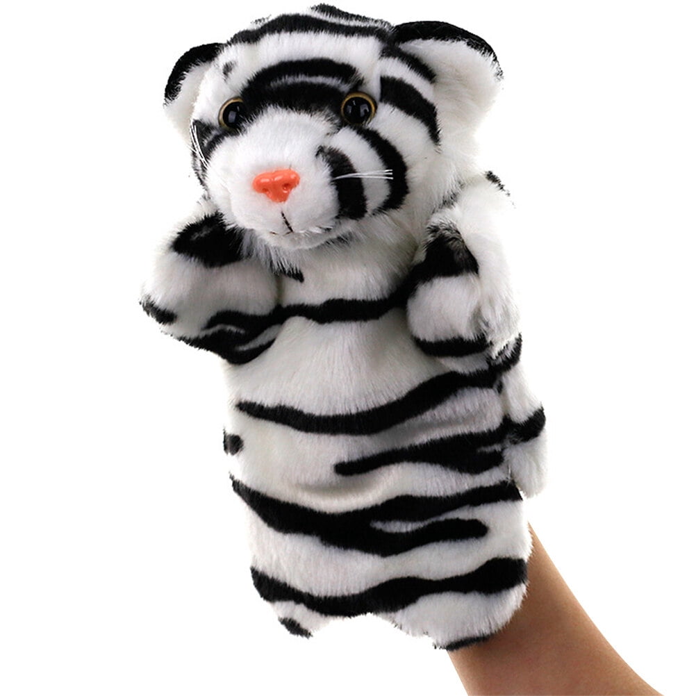Peluche à Main en Peluche pour un Jeu Imaginatif Racontant un Tigre Peluche à Main en Peluche pour un Jeu Imaginatif Racontant un Tigre